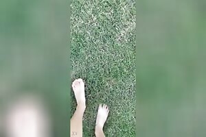 Feet on the grass