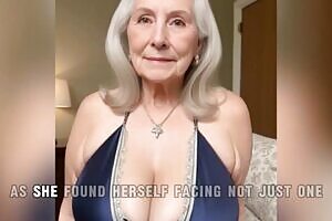 [GRANNY Story] Two BBCs Double Penetrating the Horny GILF Gloria