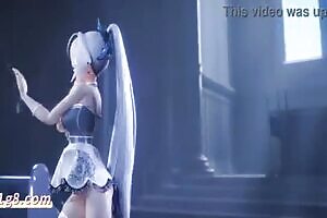 Fantasy Alice MMD Second dimension anime naked dance