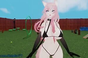 Catgirl gets Trained by her MASTER to be a good KITTY for him!!!! CATGIRL MOANS and SQUIRTS!!!!